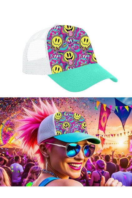 Retro párty kšiltovka - Acid