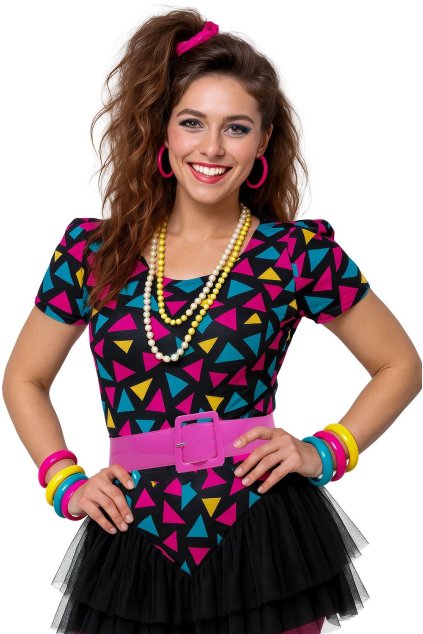 Retro růžový pásek široký