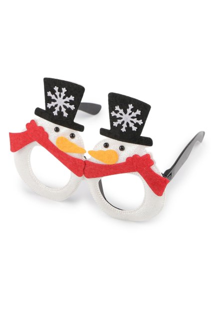 Vánoční brýle - sněhulák