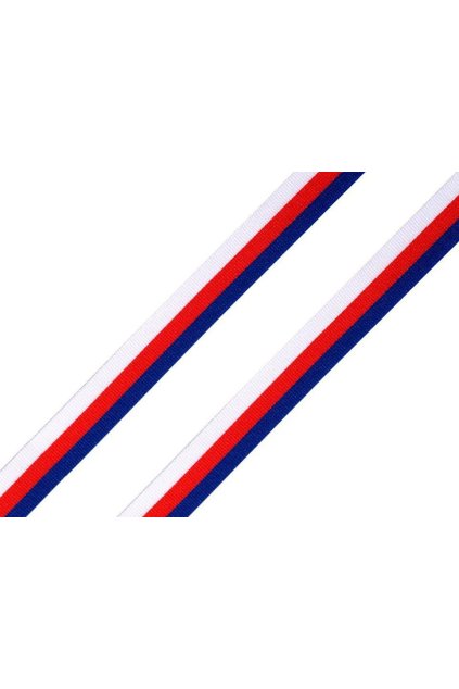 Stuha trikolora Česko 10mm - 10m
