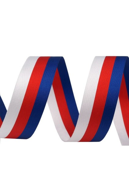 Stuha trikolora Česká republika 20mm - 10m