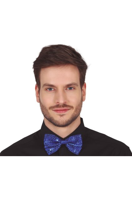 Modrý flitrovaný motýlek