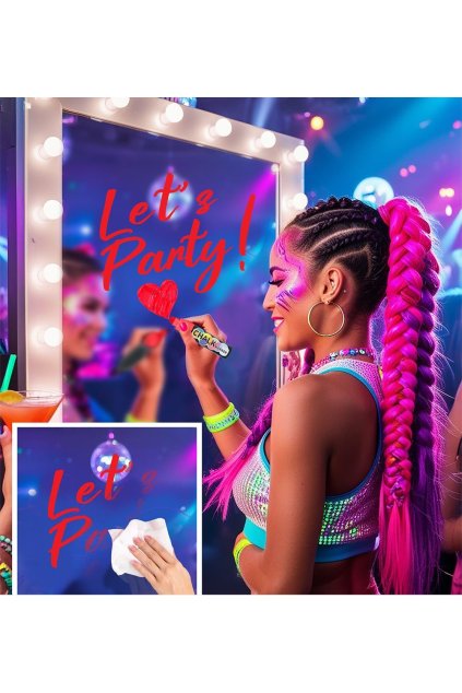 Tekutý křídový fix červený - Chalk marker