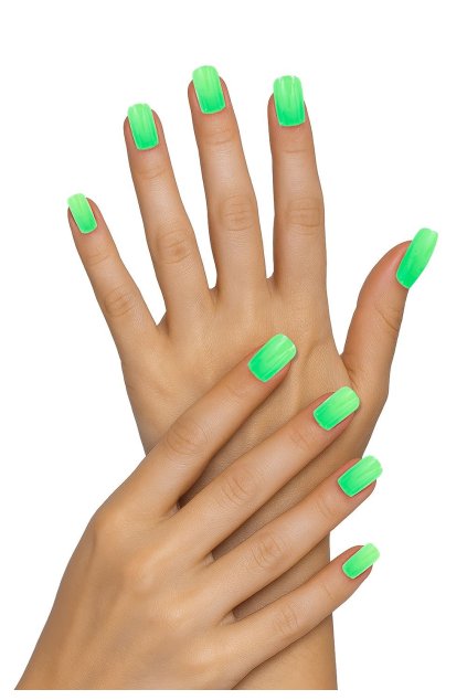 Zelené nalepovací nehty 12 ks