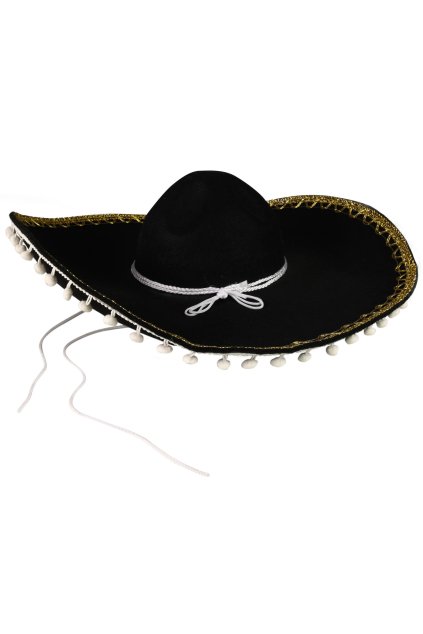 Mexické sombréro - černé