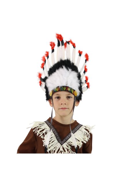 Indiánská čelenka - náčelníka