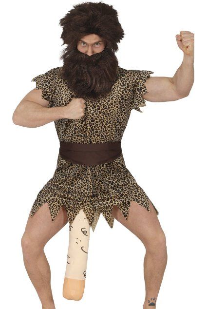 Karnevalový kostým pračlověk Homo erectus - pro dospělé