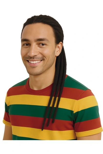 Rasta dredy černé 3ks - 60 cm