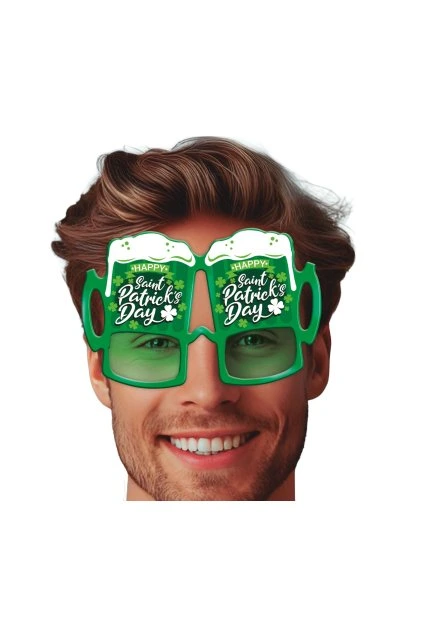 Zelené party brýle St. Patrick