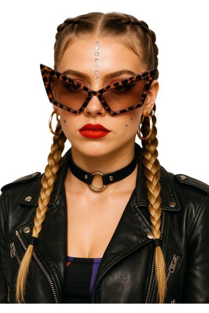 Párty brýle Leopard - retro style