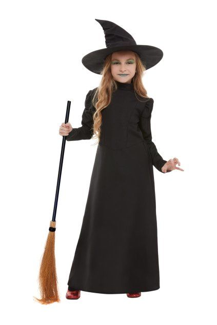Dětský kostým - černá čarodějnice - Wicked Witch Girl