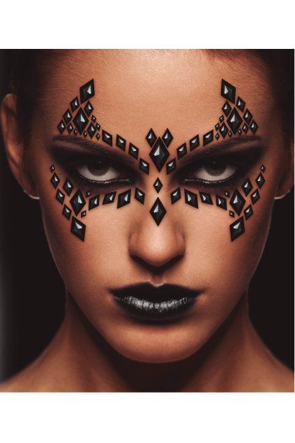 Netopýr - samolepicí kamínky na obličej