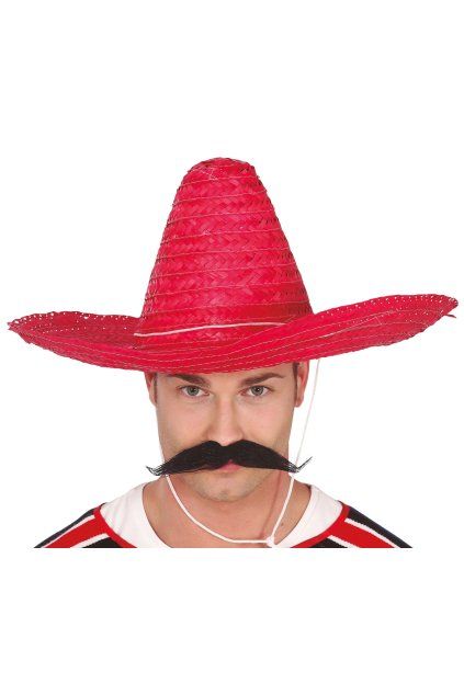 Sombréro - mexický klobouk červený