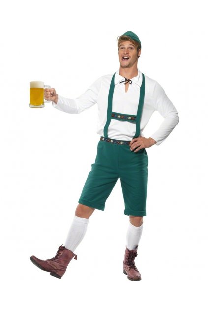 Pánský kostým Oktoberfest - zelený