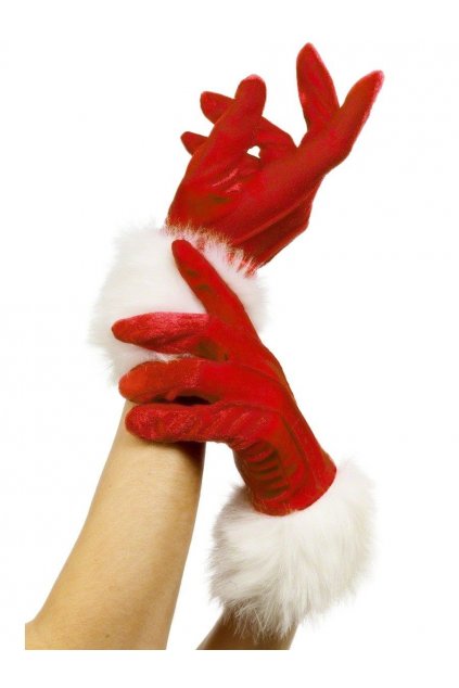 Červné rukavice - Santa