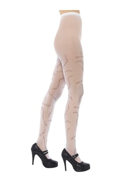 Bílé punčocháče s jizvama - Halloween