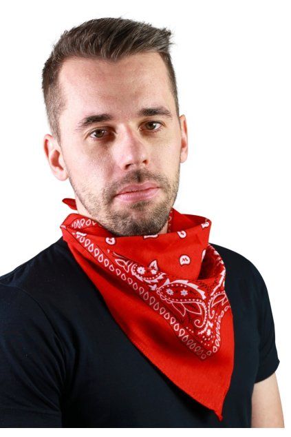 Kovbojský šátek červený