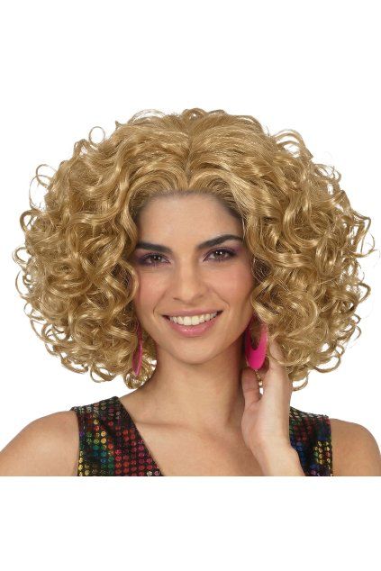 Dámská kudrnatá paruka - blond