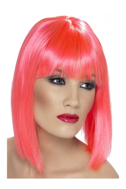glam wig neon pink 2000x
