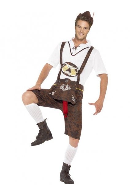 Pánský kostým bavorák - Brad Wurst Oktoberfest