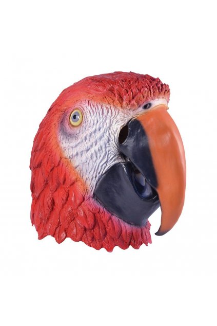 Papoušek - realistická latexová maska