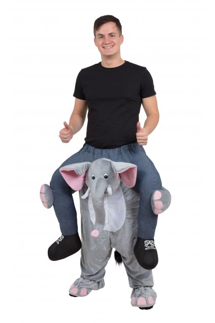 Kostým jezdec na slonovi - piggyback