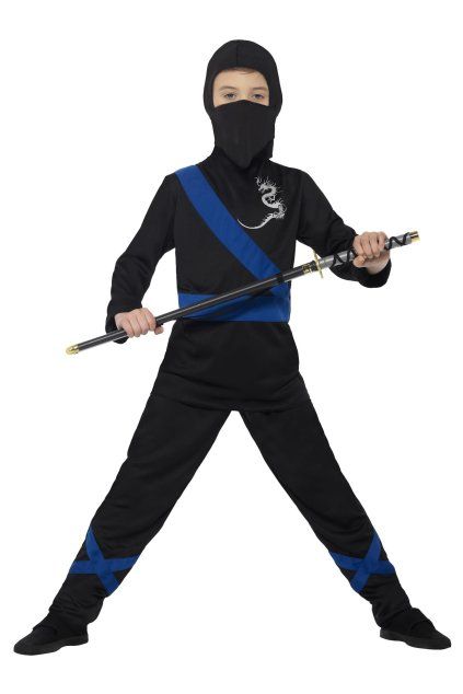 Kostým ninja modrý