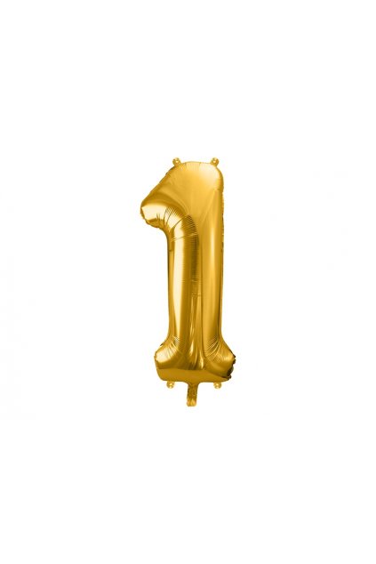 Fóliový balónek číslo 1 - zlatý 86cm