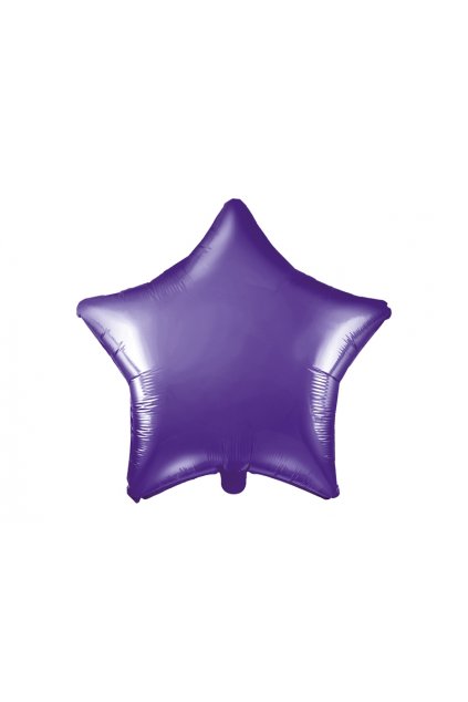 Fóliový balónek 48cm - Hvězda fialová