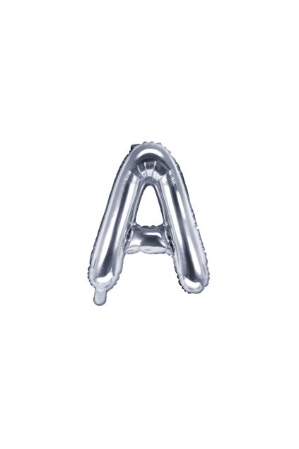 Fóliový balónek písmeno A - stříbrný 35cm