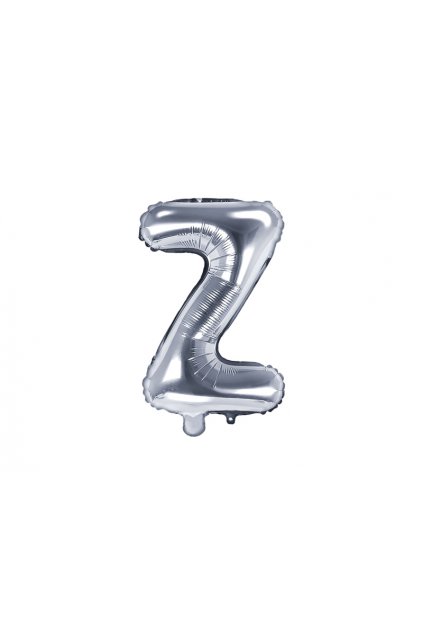 Fóliový balónek písmeno Z - stříbrný 35cm