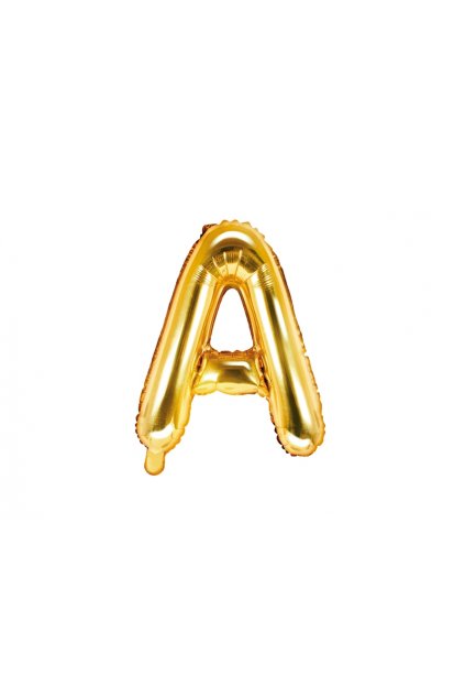 Fóliový balónek písmeno A - zlatý 35cm
