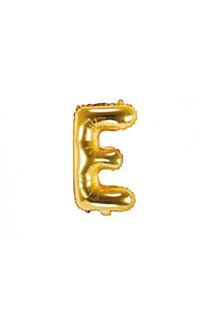 Fóliový balónek písmeno E - zlatý 35cm