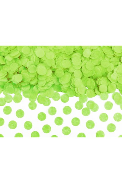 Papírové konfety - zelené