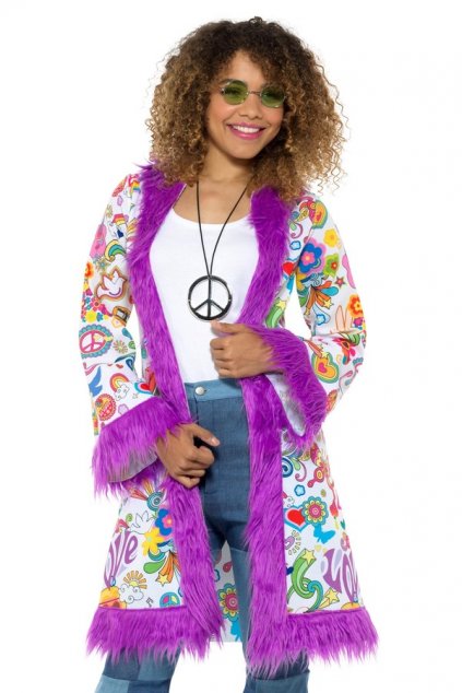 Hippies kabát - dámský kostým 60. léta