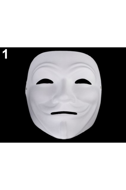 Anonymous - karnevalová maska - škraboška k domalování