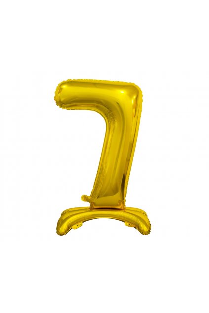 b c standing foil balloon digit 6 gold 74 cm