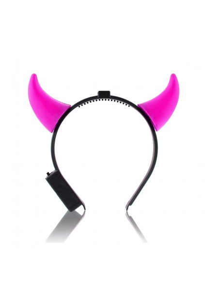 flash horn headband pink