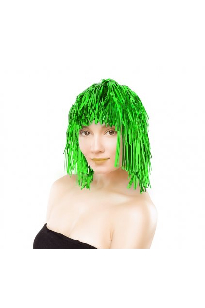 foil wig green