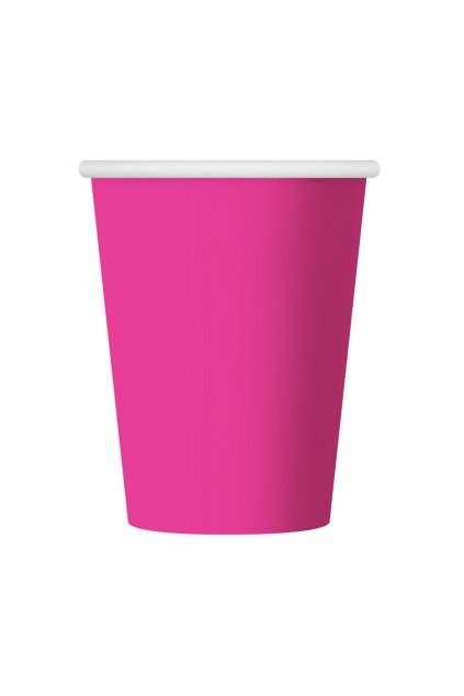 paper cups one coloured pink 270 ml 6 pcs