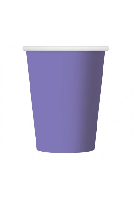 paper cups one coloured lavender 270 ml 6 pcs