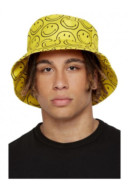 Žlutý klobouk se smajlíky - Bucket Hat originál Smiley