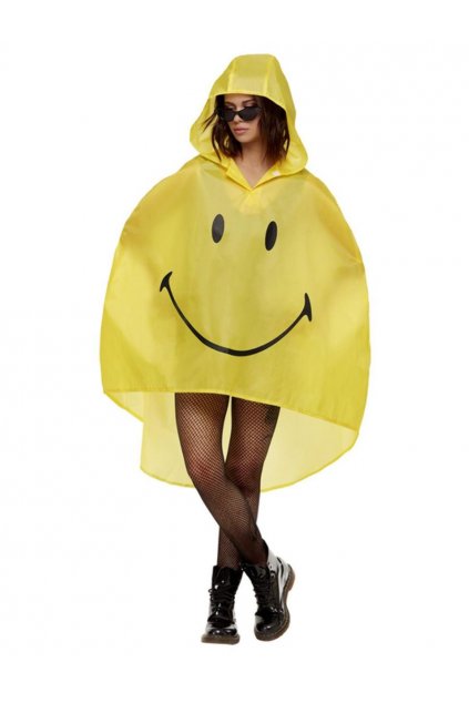 Žluté párty pončo - pláštěnka se smajlíkem originál Smiley