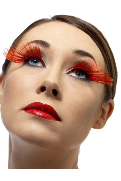 504390000 rote lange langhaar wimpern kuenstliche wimpern schminke make up karnevalsschminke karnevalsmakeup faschingsschminke karneval fasching