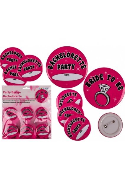 Bachelorette party 7ks odznaků - Rozlučka se svobobodou