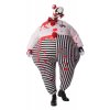 Šílený klaun - nafukovací kostým s maskou
