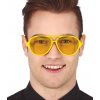 Retro brýle AVIATOR - žluté