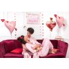 Love - srdce s šípem fóliový balónek