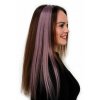 Vlasový příčesek - pramen vlasů tmavě růžový
