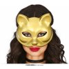 Maska kočka zlatá